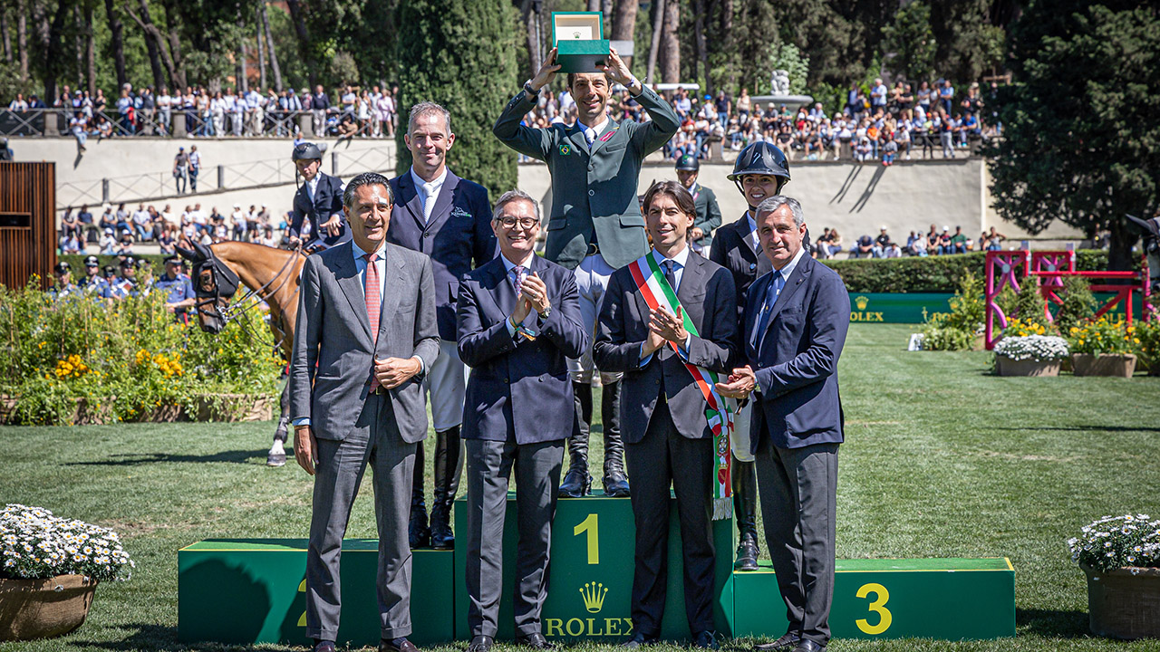 Il Brasile festeggia la vittoria di Yuri Mansur. Il Rolex Gran Prix di Roma è suo