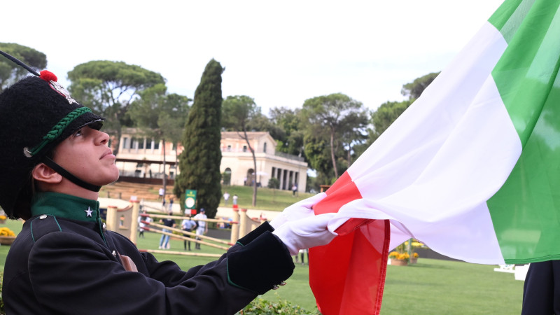 Flag Raising - Lancieri di Montebello
